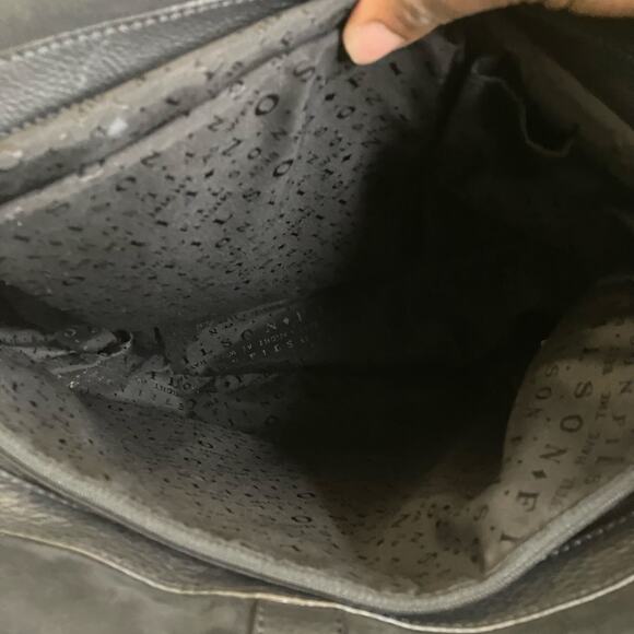 Filson Black Leather Travel Tote Bag - Picture 9 of 13